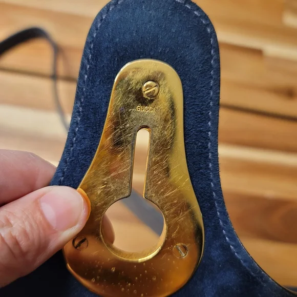 Vintage Rare Suede Gucci bag!! FIRM PRICE ‼️ - Picture 3 of 9